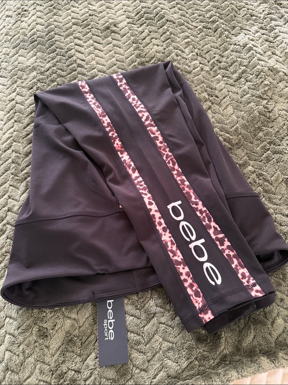 Bebe Sport Fit Training Printed Insert Leggings
